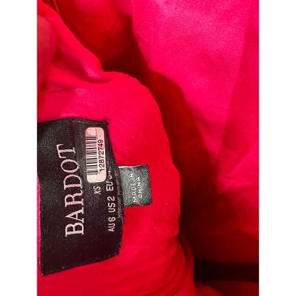 BARDOT Vibrant Pink Ivanna Lace Peek-A-Boo Cutout Midi Dress Size US 2 - Picture 11 of 12